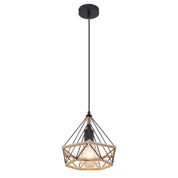 Suspension Globo ULLEU Noir, 1 lumière