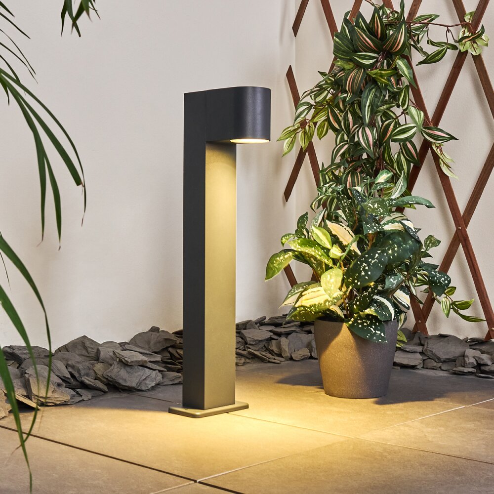 Borne lumineuse Kingstown Anthracite, 1 lumière main product photo