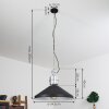 Suspension Chara Chrome, Noir, 1 lumière