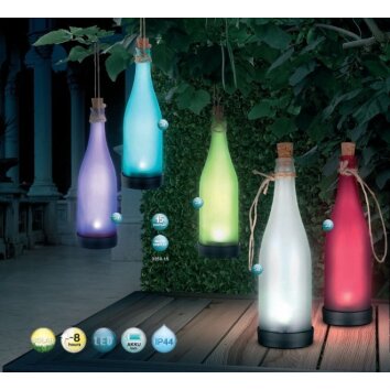 Set de 15 lampes solaires Globo SOLAR LED Multicolore, 1 lumière