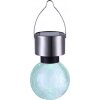 lampe solaire Globo LED Acier inoxydable, 1 lumière, Changeur de couleurs