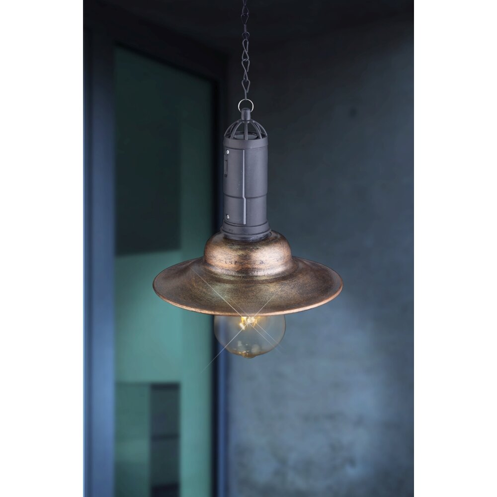 Suspension d'extérieur Globo Solar LED Cuivre, 1 lumière main product photo