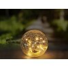 boule lumineuse Globo Solar LED Noir, 20 lumières