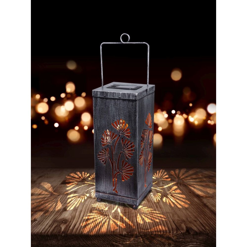 Lampe solaire Globo REX LED Argenté, 1 lumière main product photo