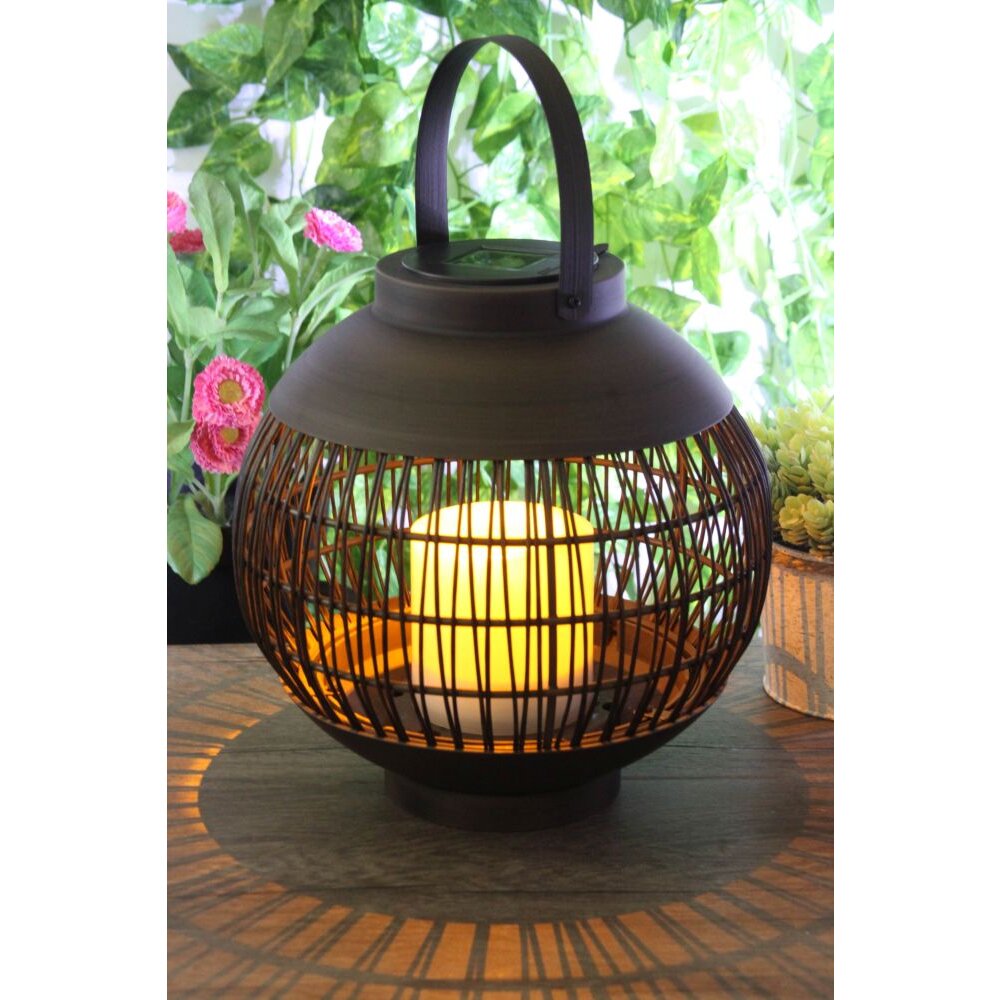 Lampe solaire Globo DON LED Noir, 1 lumière main product photo