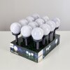 Set de 12 lampes de jardin Hakon LED Gris, 1 lumière