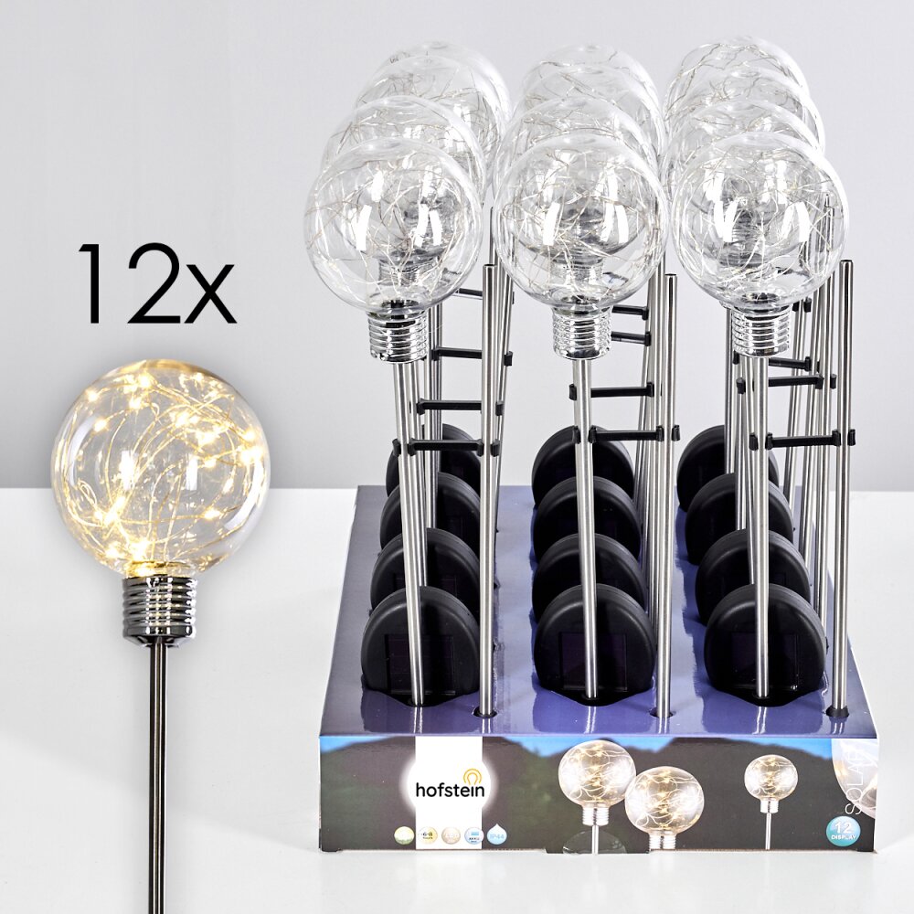 Set de lampes solaires Hilda LED Chrome, 20 lumières main product photo