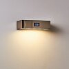 Applique murale d'extérieur Attu LED Nickel mat, 1 lumière, Détecteur de mouvement