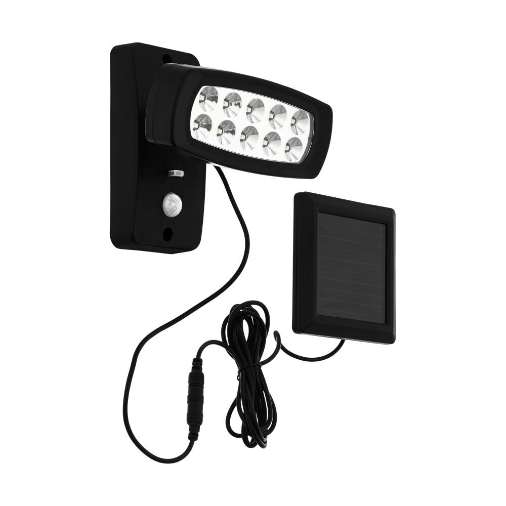 Applique murale EGLO PALIZZI LED Noir, 1 lumière, Détecteur de mouvement main product photo