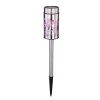 lampe solaire Globo LED Acier inoxydable, 2 lumières, Changeur de couleurs