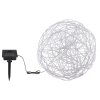 lampe solaire Globo LED Argenté, 30 lumières