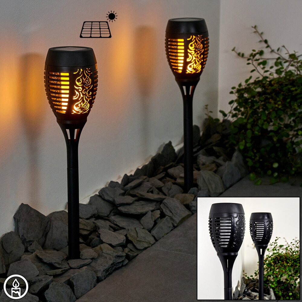 Borne lumineuse Joinville LED Noir, 1 lumière main product photo