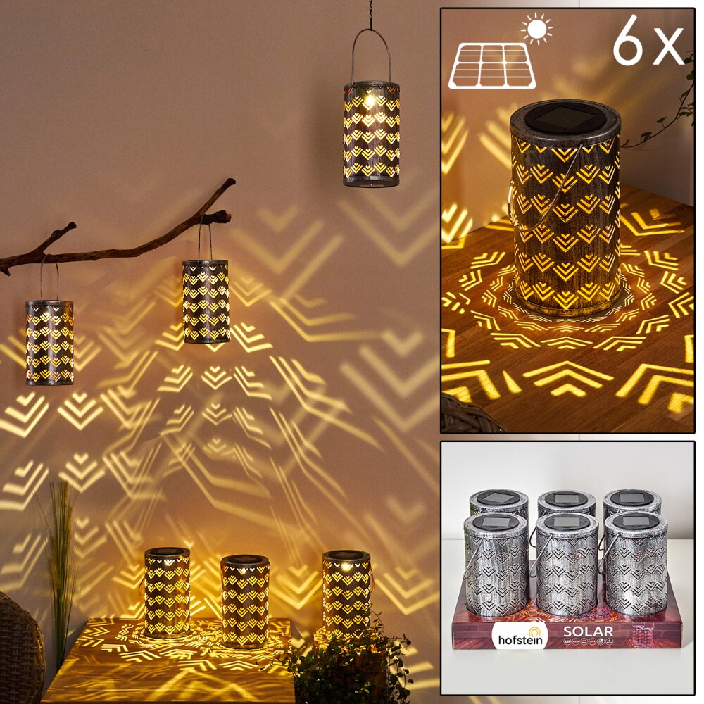 lampe solaire Parikia LED Cuivre, Argenté, 1 lumière main product photo