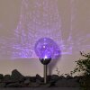 Borne lumineuse Carbonia LED Argenté, 2 lumières, Changeur de couleurs