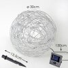 lampe solaire Rapallo LED, 30 lumières