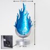 lampe solaire Londrina LED Bleu, Argenté, 1 lumière