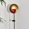 lampe solaire Lodz LED Rouge, Noir doré, 1 lumière