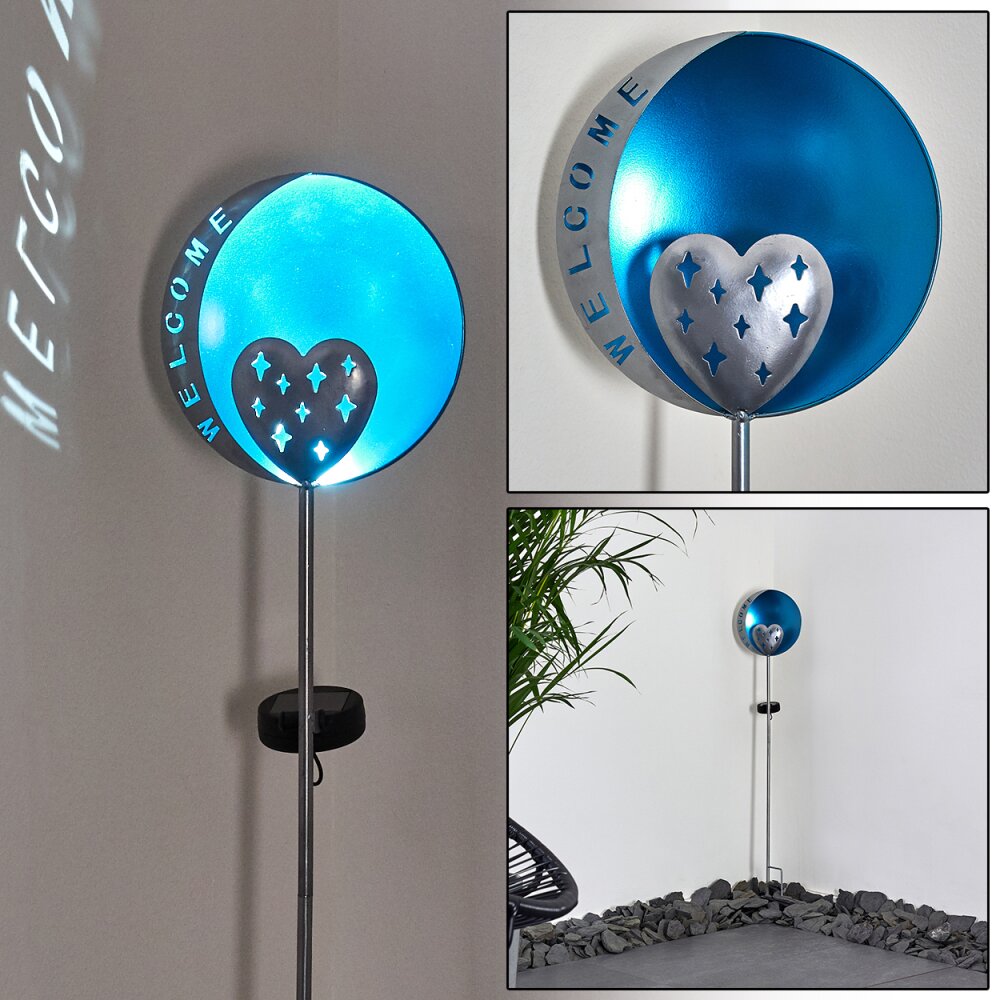 lampe solaire Lodz Bleu, Noir, 1 lumière main product photo