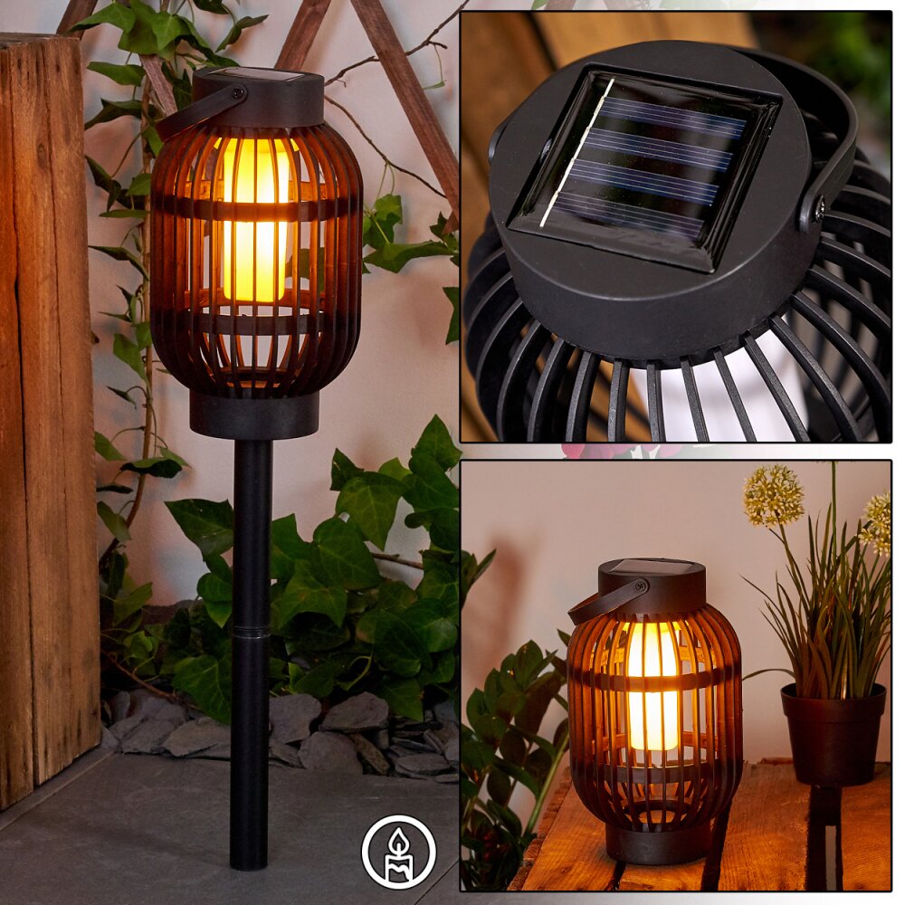 lampe solaire Joinville LED Noir, 1 lumière main product photo
