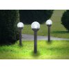 Lot de 3 lampes solaires Globo LED Noir, 1 lumière