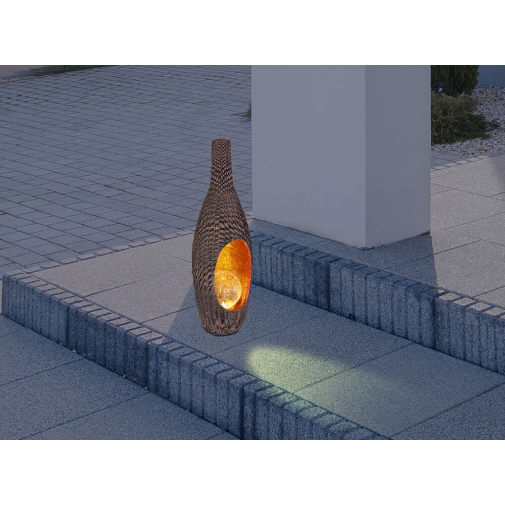 lampe solaire Globo LED Noir, 1 lumière main product photo