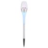 lampe solaire Globo LED Acier inoxydable, 2 lumières, Changeur de couleurs