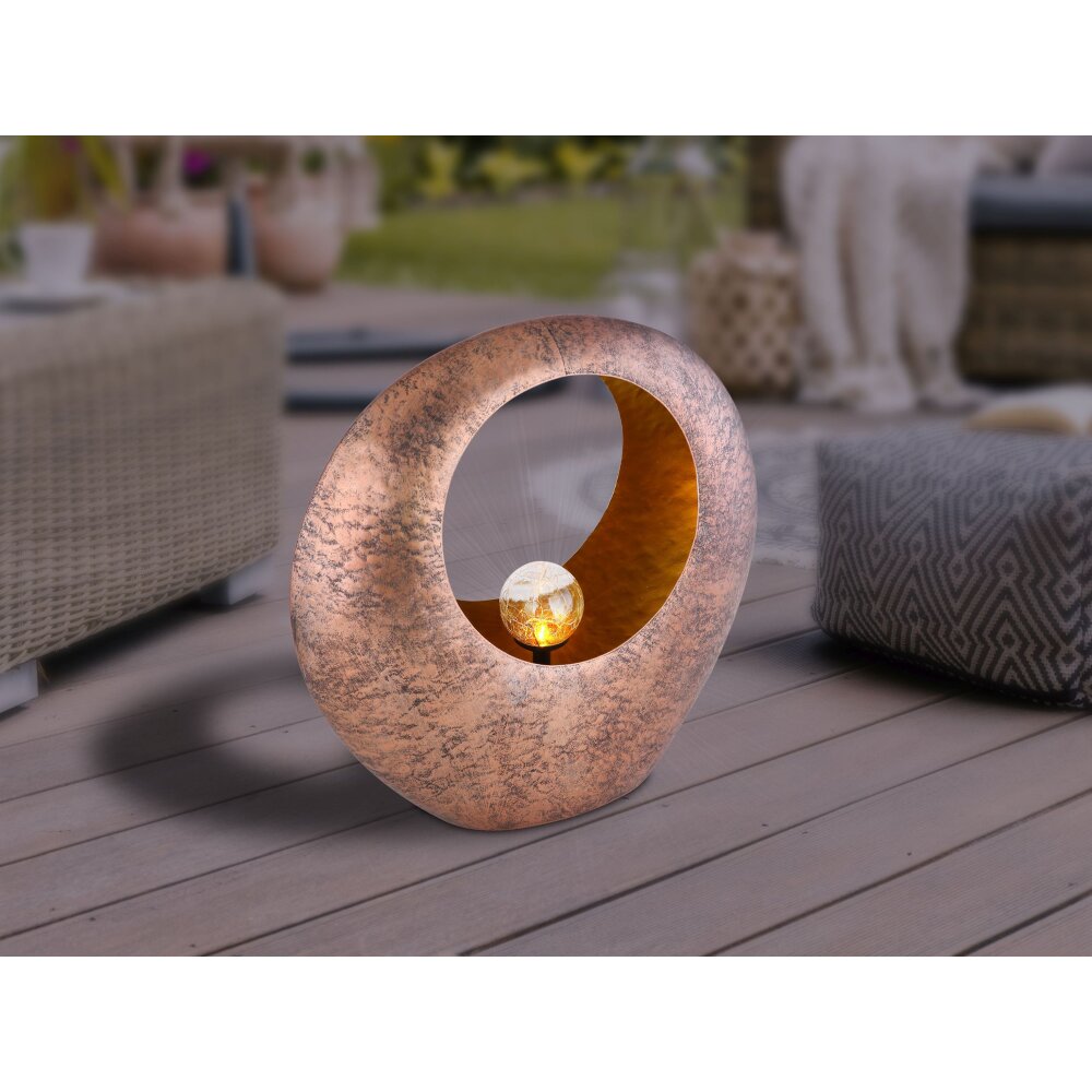 lampe solaire Globo LED Laiton, 1 lumière main product photo