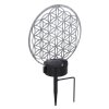 lampe solaire Globo LED Argenté, 2 lumières