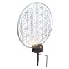 lampe solaire Globo LED Argenté, 2 lumières