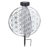 lampe solaire Globo LED Argenté, 1 lumière lampe solaire Globo LED Argenté, 1 lumière