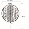 lampe solaire Globo Rouille, 1 lumière