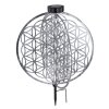 lampe solaire Globo LED Argenté, 1 lumière lampe solaire Globo LED Argenté, 1 lumière