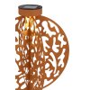 lampe solaire Globo LED Rouille, 1 lumière