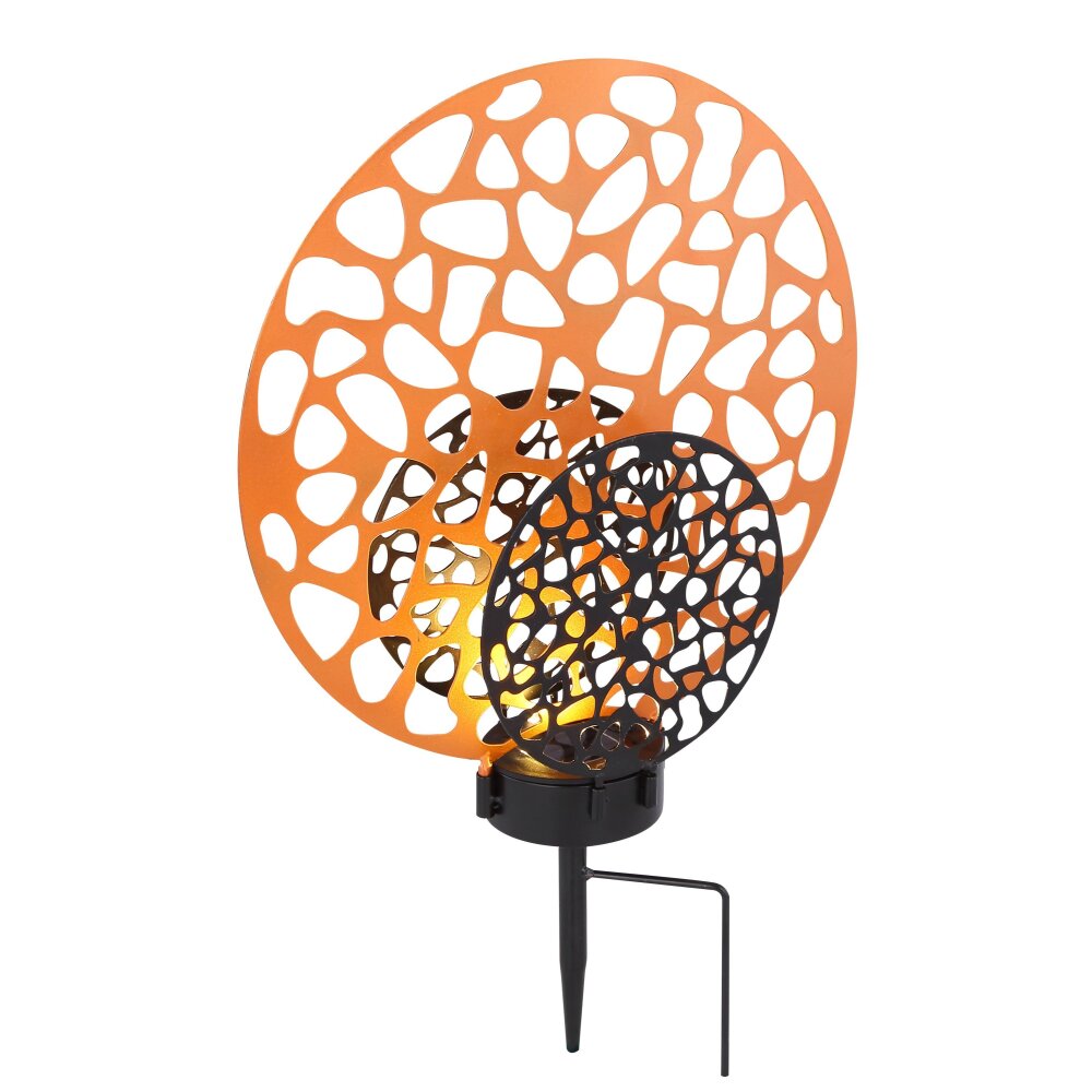 lampe solaire Globo LED Noir, 2 lumières main product photo