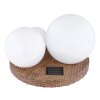 lampe solaire Globo LED Gris, 3 lumières