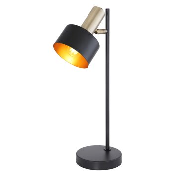 Lampe de table Globo SWINNI Or, Noir, 1 lumière