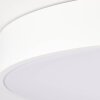 Plafonnier Brillliant Slimline LED Blanc, 1 lumière, Télécommandes
