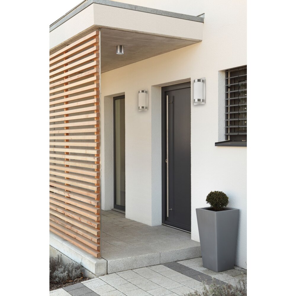 Applique murale d'extérieur LCD 060LEDSEN Acier inoxydable, 1 lumière, Détecteur de mouvement main product photo
