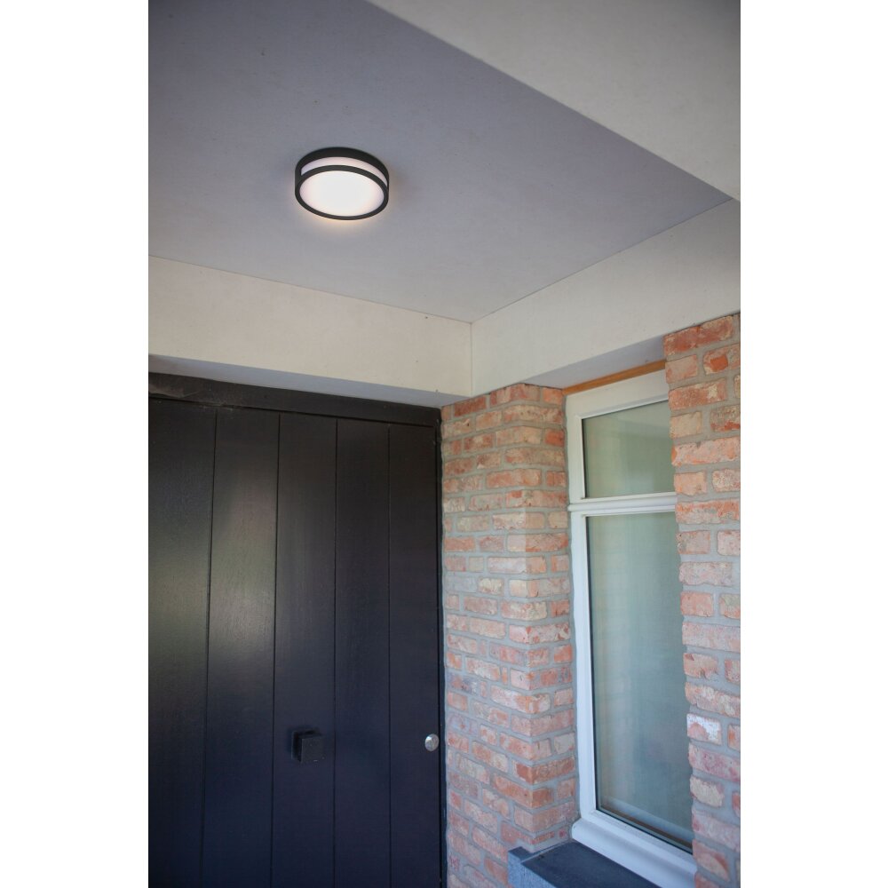 plafonnier extérieur Lutec Rola LED Noir, 1 lumière main product photo