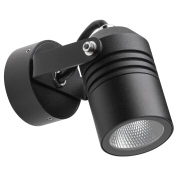 Applique murale d'extérieur LCD 5019 LED Noir, 1 lumière