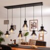 Suspension Coapilla Noir, 6 lumières