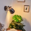 Applique murale Elm Anthracite, Bois clair, 1 lumière