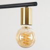 Suspension Tulla Laiton, Noir, 5 lumières