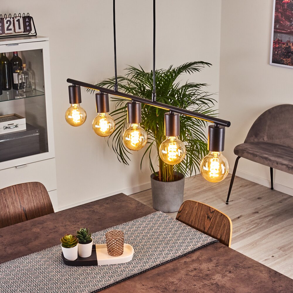 Suspension Tulla Noir, 5 lumières main product photo