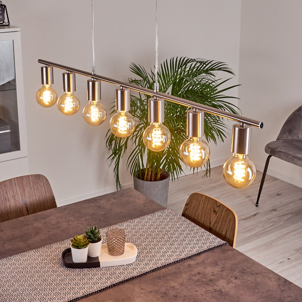 Suspension Tulla Nickel mat, 7 lumières main product photo