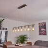 Suspension Tulla Nickel mat, 7 lumières