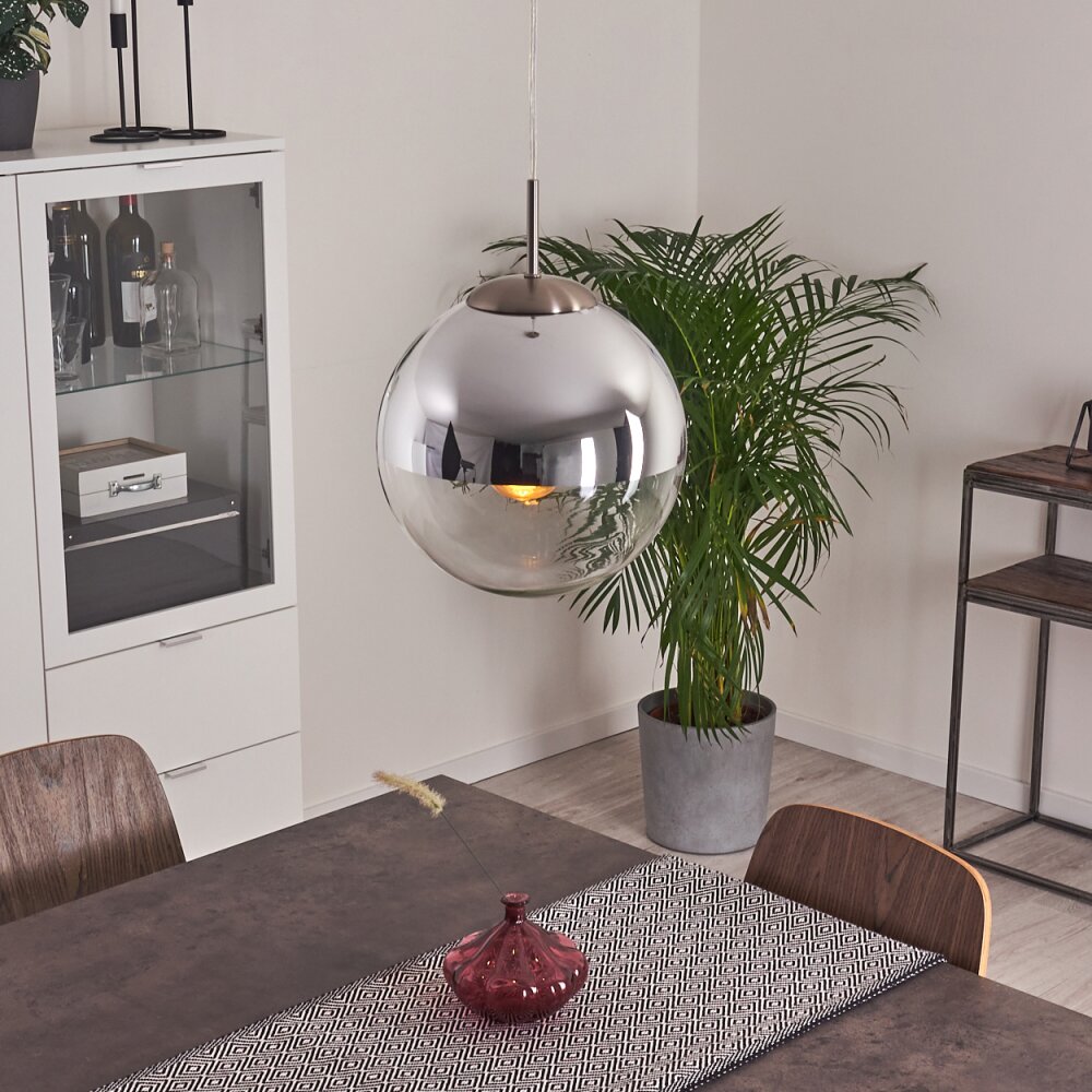 Suspension Degevos Nickel mat, 1 lumière main product photo