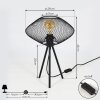 Lampe de table Moholm Noir, 1 lumière