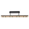 Plafonnier Globo JOYA LED Noir, 4 lumières