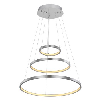 Suspension Globo RALPH LED Nickel mat, 1 lumière